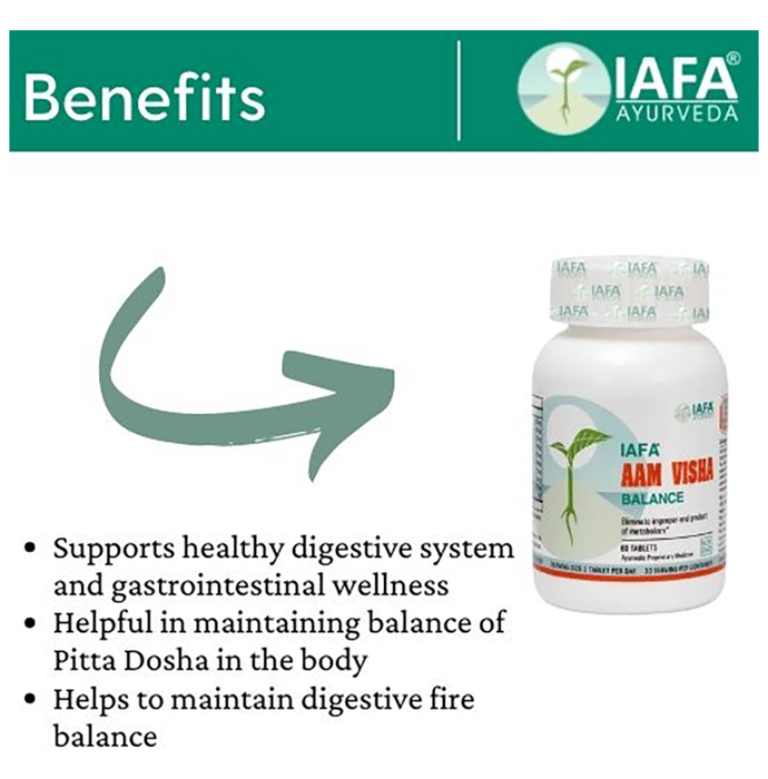 Iafa Ayuveda Aam Visha Balance Tablets | Swadesiicart