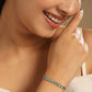 Nuyug Green Emerald Radiance Anti Tarnish Bracelet | Swadesiicart