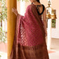 Joban Fashion Dark Pink Crepe Chiffon Pure Handloom Banarasi Silk Saree | Swadesiicart