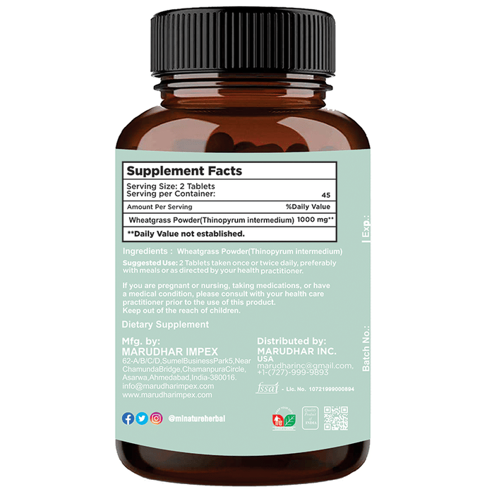 Minature Wheatgrass Tablets | Swadesiicart