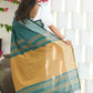 Beatitude Green Cotton Jacqaurd Border Tangail Handloom Saree