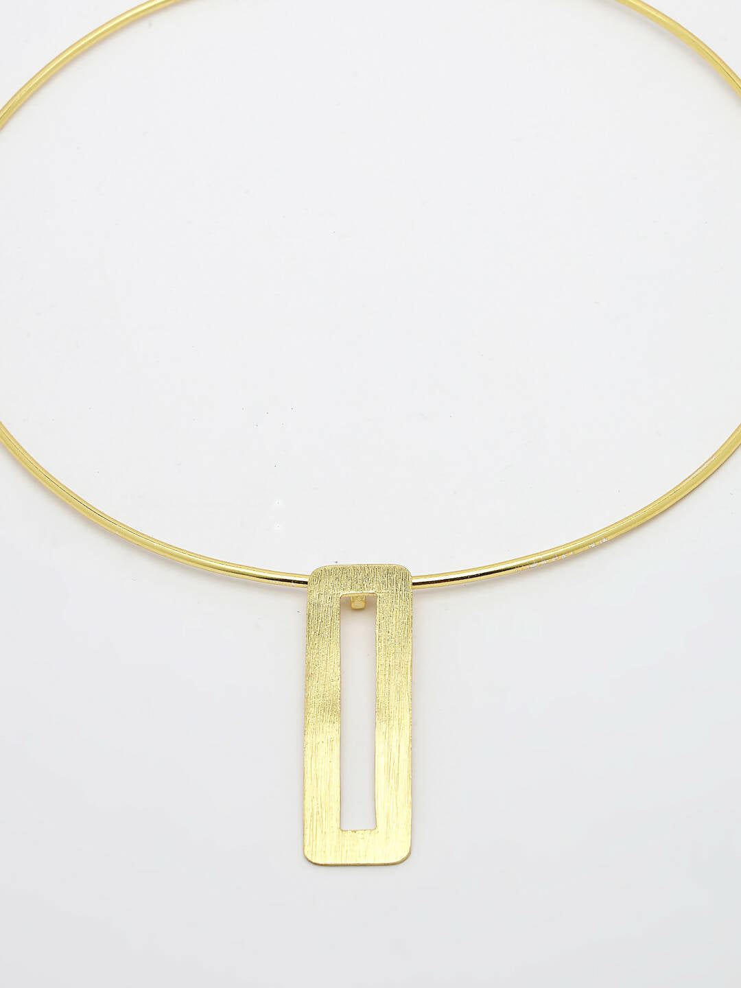 NVR Women Gold-Polished Circular Choker Necklace | Swadesiicart