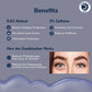 Dermistry Pure 0.6% Retinol 5% Caffeine Under Eye Serum Puffiness Fine Line Wrinkles Puffy Dark Eyes - Swadesiicart