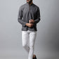 Even Apparels Grey Color Pure Cotton Men's Kurta With Side Placket (SLD1202) | Swadesiicart
