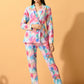 Myshka Women's Multi Printed Coat With Trousers - Swadesiicart