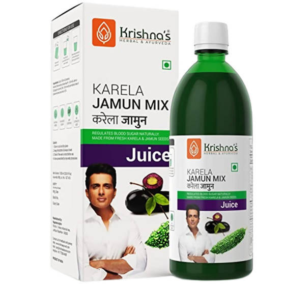 Krishna's Herbal & Ayurveda Karela Jamun Mix Juice | Swadesiicart