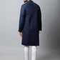 Even Apparels Navy blue Color Pure Cotton Men's Kurta With Band Collar (PRT1184-NVC) | Swadesiicart