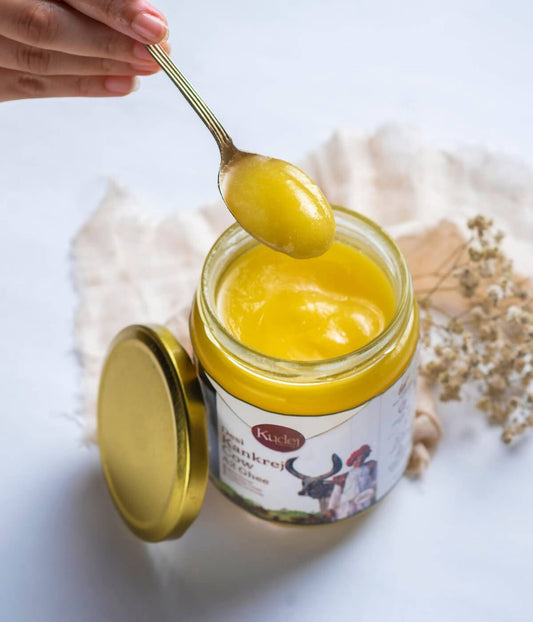 Kudej Desi Kankrej Cow A2 Ghee | Premium and Organic Desi Ghee | Cultured Pure Ghee | Swadesiicart