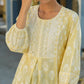 Juniper Women's Lemonyellow Printed A-Line Tunic | Swadesiicart