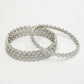 NVR Women's Set of 4 Silver-Plated CZ Stone-Studded Handcrafted Bangles - Swadesiicart