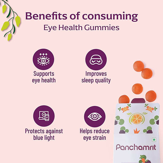 Panchamrit Eye Health Gummies-Orange Flavor | Swadesiicart