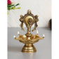 eCraftIndia Gold-Toned Shankha Handcrafted Diya with 5 wicks | Swadesiicart