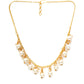 Golden Pearl Neckpiece (Gold) - Ruby Raang | Swadesiicart