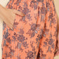 Janasya Women's Peach Chiffon Lurex Floral Printed Festive Regular Co-ords - Swadesiicart