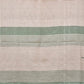 White and Green Khadi Cotton Handloom Plain Saree with Temple Border Design - Global Threads | Swadesiicart
