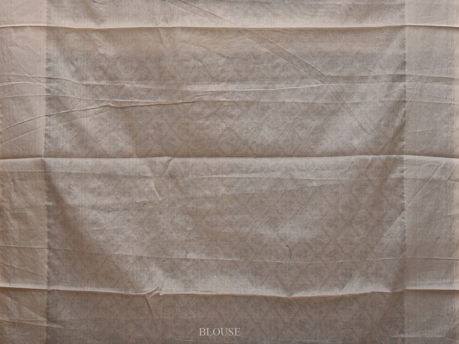 White Cut Work Cotton Handloom Saree with All Over Jamdani Style Design - Global Threads | Swadesiicart