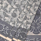 White Cut Work Sico Cotton Saree with All Over and Border Design - Global Threads | Swadesiicart