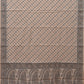 White Cut Work Sico Cotton Saree with All Over Banaras Design - Global Threads | Swadesiicart