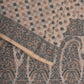 White Cut Work Sico Cotton Saree with All Over Banaras Design - Global Threads | Swadesiicart
