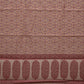 White Cut Work Sico Cotton Saree with All Over Banaras Design - Global Threads | Swadesiicart