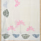 White Khadi Cotton Handloom Saree with Pallu Design - Global Threads | Swadesiicart