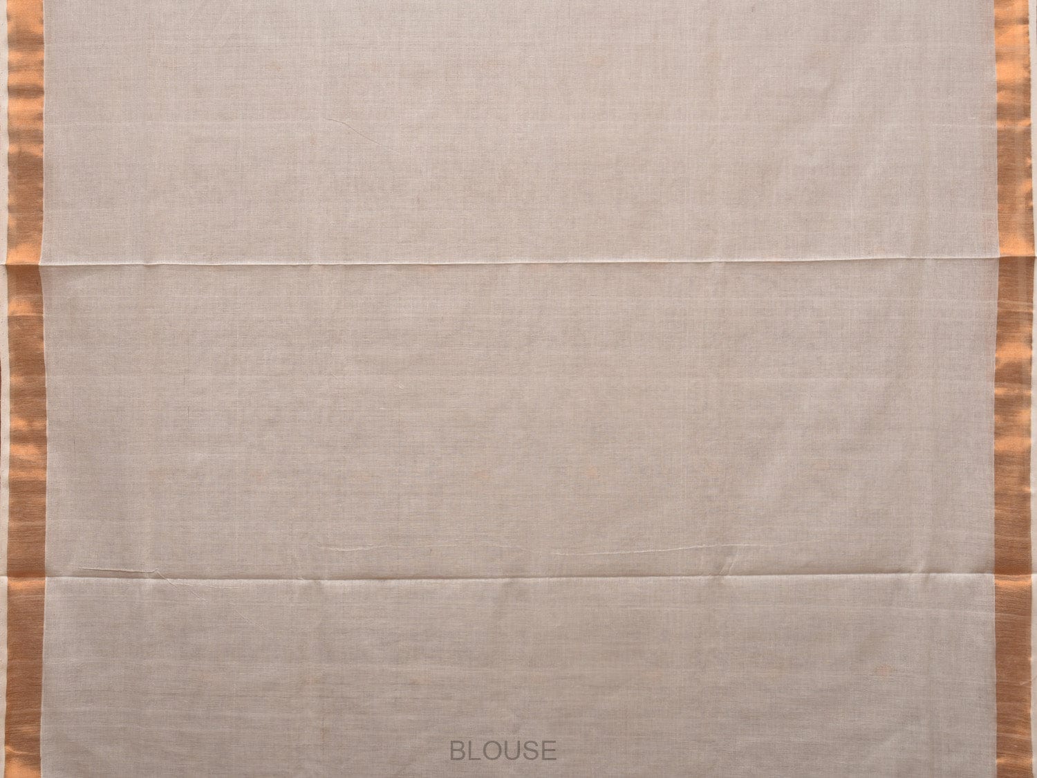 White Khadi Cotton Handloom Saree with Parrots Pallu Design - Global Threads | Swadesiicart