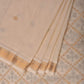 White Uppada Cotton Handloom Saree with Jamdani Pallu Design - Global Threads | Swadesiicart