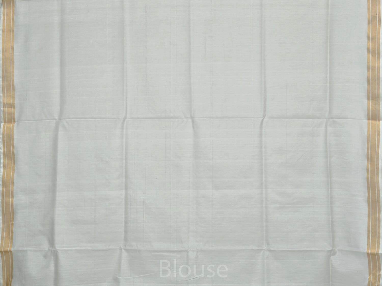 White Uppada Cotton Handloom Saree with Mango Design Pallu - Global Threads | Swadesiicart
