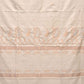 White Uppada Cotton Handloom Saree with Mango Design Pallu - Global Threads | Swadesiicart