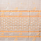 White Uppada Cotton Silk Handloom Saree with Hamsa Pallu Design - Global Threads | Swadesiicart
