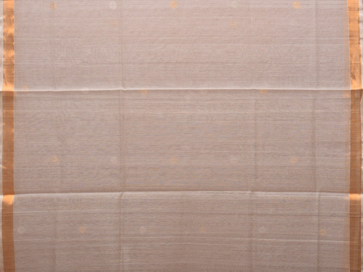 White Uppada Cotton Silk Handloom Saree with Mango Pallu Design - Global Threads | Swadesiicart