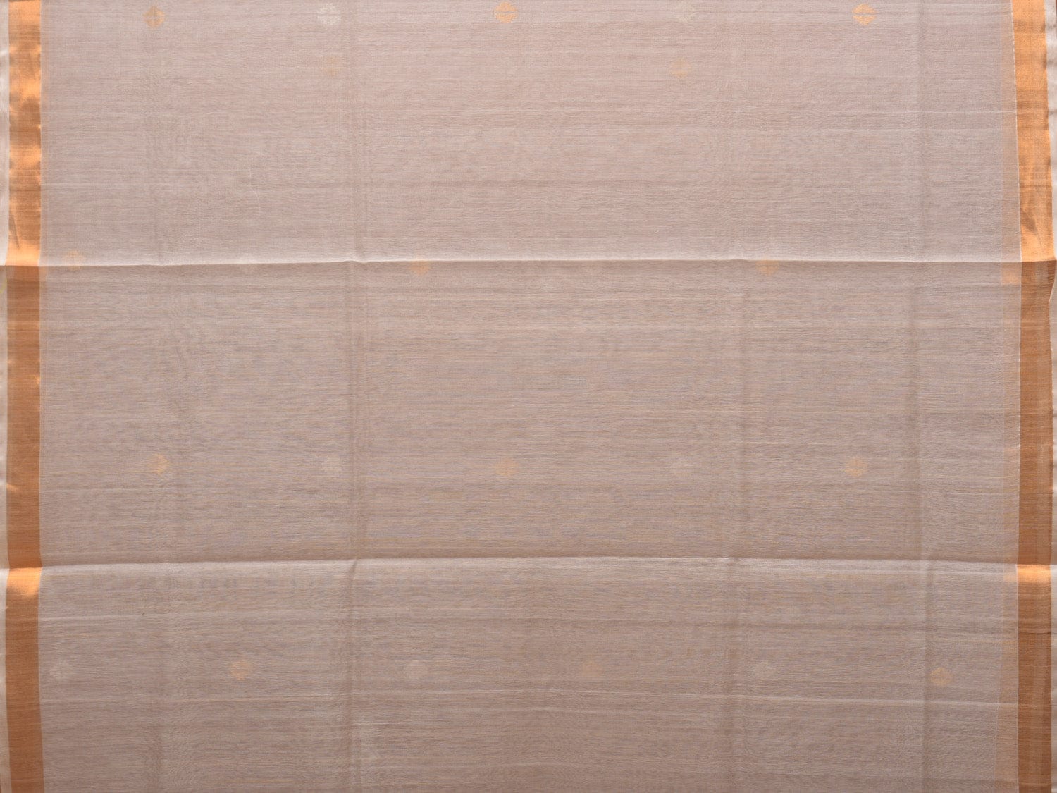 White Uppada Cotton Silk Handloom Saree with Mango Pallu Design - Global Threads | Swadesiicart