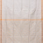 White Uppada Silk Handloom Saree with Jamdani Pallu Design - Global Threads | Swadesiicart