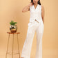 BohoJazz Formal Serene White Waistcoat with Trousers Co-ord Set - Swadesiicart