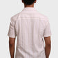 Jonesburg Men's White Beige Stripes Textured Relaxed Fit Shirt | Swadesiicart