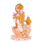 Soni Craft Handmade Poly Resin Lakshmi Ji Sculpture Sitting On Lotus Statue - Swadesiicart