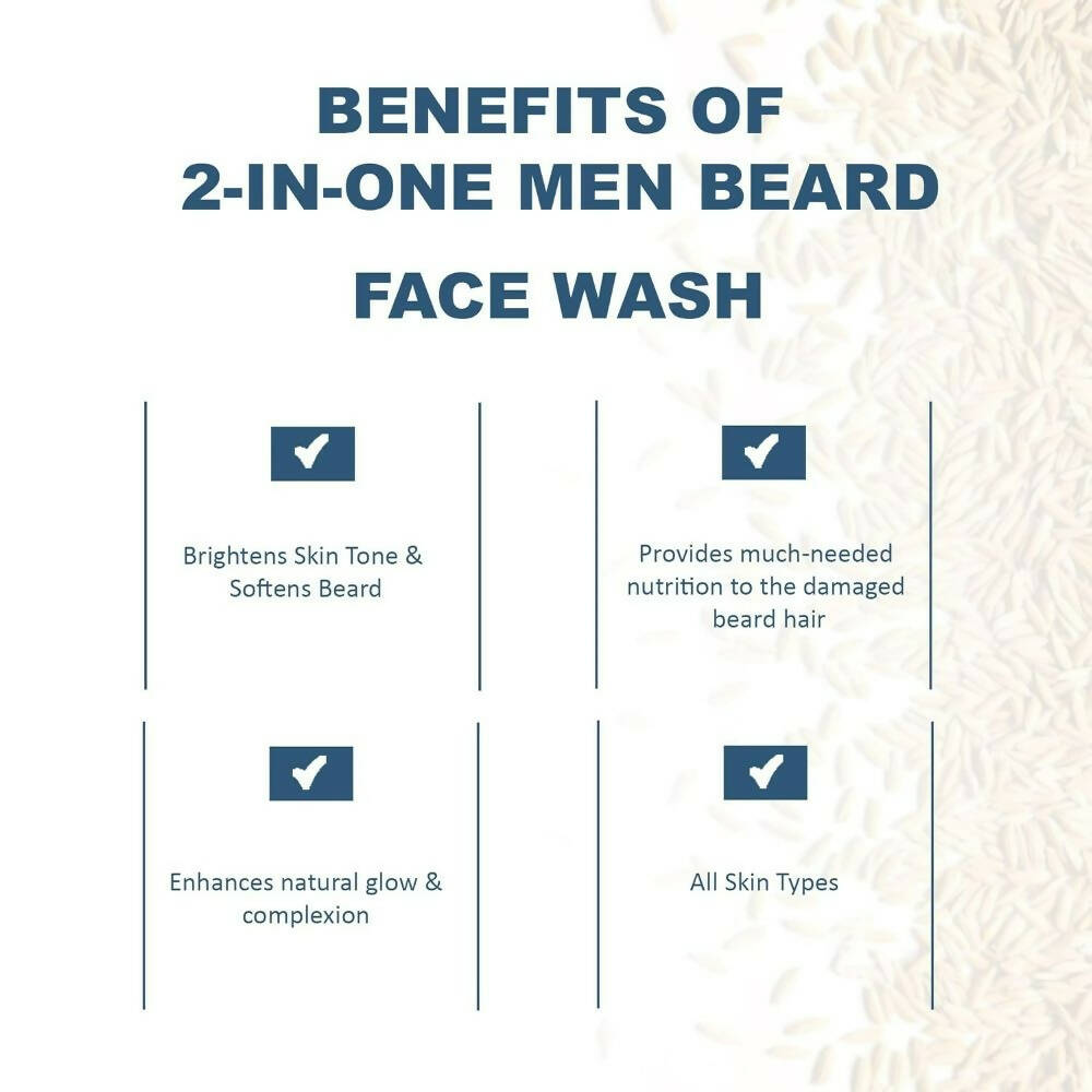 Glamveda 2 In 1 Beard Face Wash - Swadesiicart