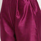 Ahalyaa Women's Purple Poly Silk Solid Kurta Palazzo Set With Dupatta | Swadesiicart