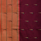 Wine Paithani Silk Handloom Saree with Pallu and Triple Muniya Border Design - Global Threads | Swadesiicart