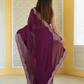 Lorenvalley Fashion Wine Rangoli Silk with Coding Lace Work Saree with Blouse - Swadesiicart