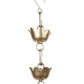 CraftVatika Gold-Toned Hanging Urli Bowl Showpiece | Swadesiicart