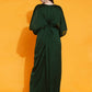 Women Republic Green Georgette Hand Embellished Kaftan Style Gown | Swadesiicart