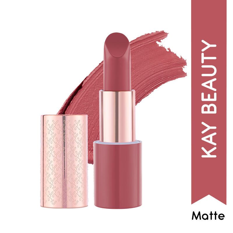 Kay Beauty By Katrina Kaif Matte Drama Long Stay Lipstick - FlashBack | Swadesiicart