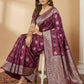 Shree Shyam Fashion Purple Silk Blend Saree