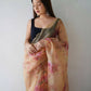 Vamsee Yellow Organza Saree - Swadesiicart
