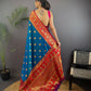 Joban Fashion Red Butti Banarasi Silk Sarees | Swadesiicart