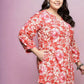 Ahalyaa Women's Traditional wear Tunic - Red | Swadesiicart