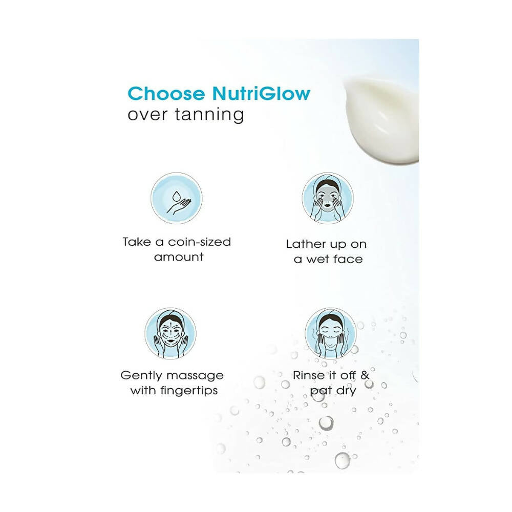 NutriGlow Advance Organics De Tan Cream Cleanser - Swadesiicart