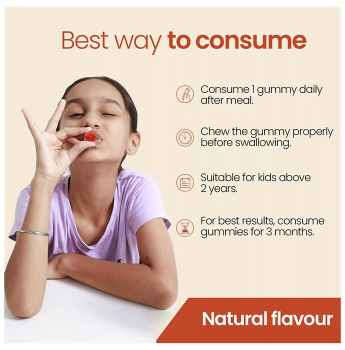 Zingavita Chawanprash Gummies with Honey for Kids (2+ yrs) Natural Flavor - Swadesiicart