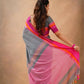 Exclusive Collection Grey Beautiful Khadi Cotton Handloom Saree - Swadesiicart
